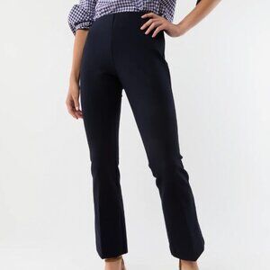 Ann Mashburn Faye Cropped Ponte Pant Navy Size S